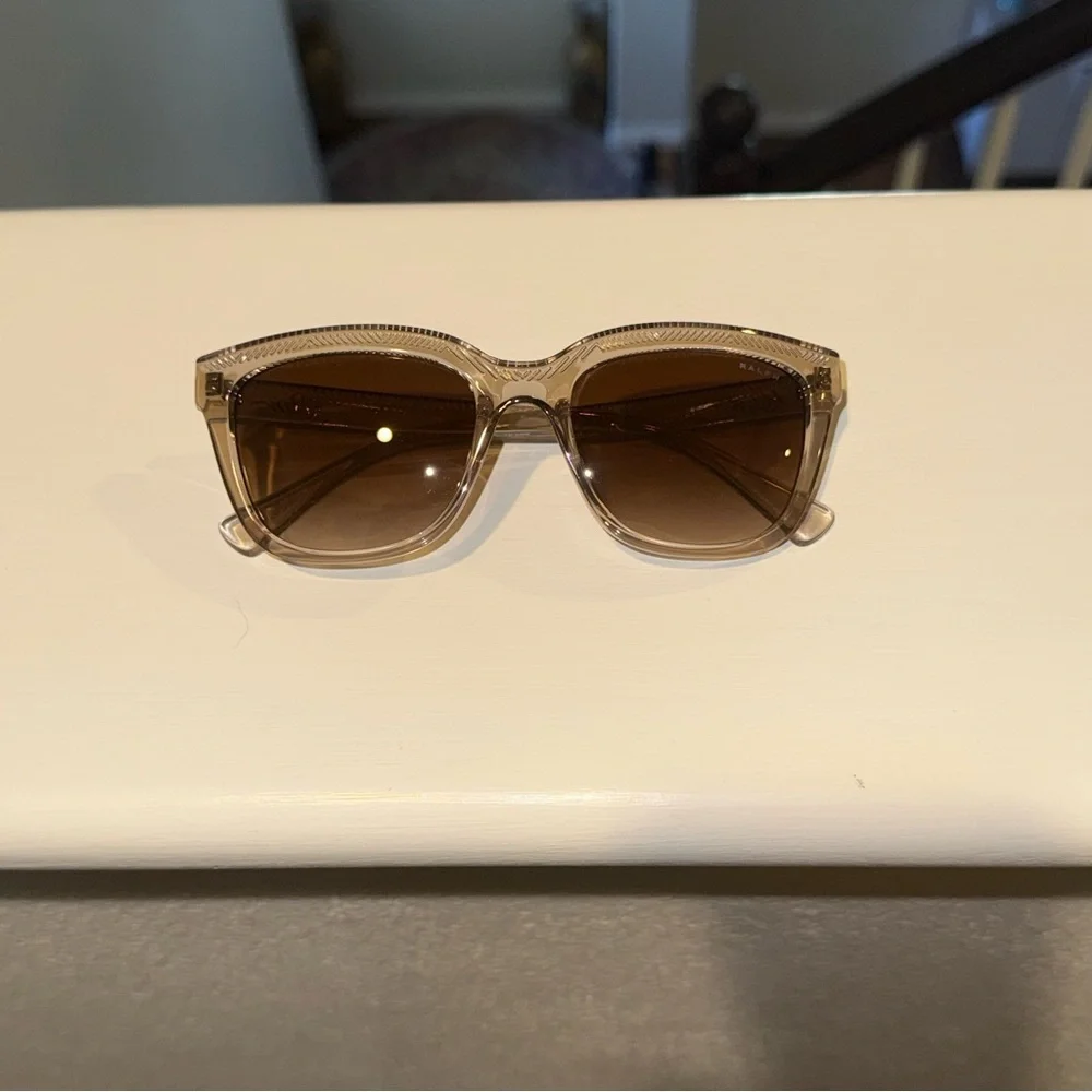 Ralph Ralph Lauren Tan Cat Eye Sunglasses - Picture 2 of 11